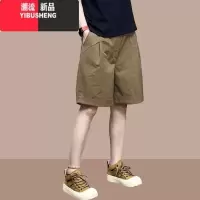 YIBUSHENG短裤女2024年季新款韩版薄款松紧腰休闲裤简约百搭时尚五分裤潮