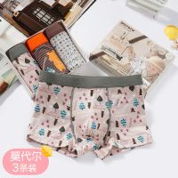精选韩版莫代尔儿童平角内裤男孩/宝宝(1-13岁)男童四角底裤威珺