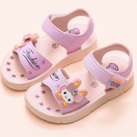 夏女童凉鞋可爱卡通宝宝沙滩鞋1-6岁儿童凉鞋防滑软底小孩公主鞋威珺