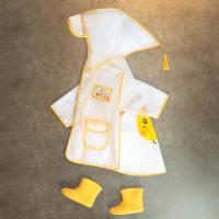 儿童雨衣幼儿园宝宝男女童小学生小孩雨衣防水大帽檐透明雨披加厚威珺