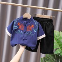 男童套装夏装2021新款儿童唐装中大童汉服薄款中国风夏季复古潮衣威珺