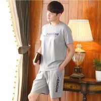男士睡衣夏季短袖休闲青少年男式夏天薄款男生家居服学生套装聿垣格