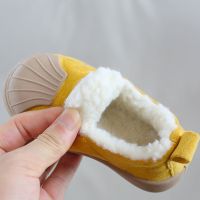 儿童棉鞋冬季加绒女童板鞋贝壳头男童运动鞋加厚防滑宝宝户外童鞋威珺