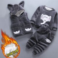 童装 冬装加厚婴儿童棉衣套装二三件套0-4岁男女宝宝衣服加绒加厚威珺
