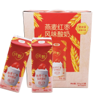 【1月产】蒙牛纯甄燕麦红枣风味酸奶200g*10盒
