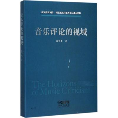 【新华书店】正版 音乐评论的视域田可文上海音乐出版社9787552312720 书籍