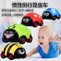 萌卡通造型大号双回力甲虫惯性回力车特技抗摔玩具礼品车