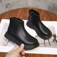 女童马丁靴2021秋冬新款儿童靴子加绒防寒保暖百搭公主靴中筒软底