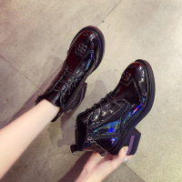 BOMINA女春秋单靴女2021新款舒适百搭配裙子穿的靴子高跟鞋女