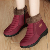 BOMINA冬季女棉鞋老北京布鞋中老年加厚加绒保暖防滑妈妈靴子4142特大码