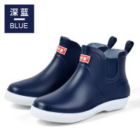 BOMINA男士雨鞋防滑水鞋男短筒低帮雨靴男厨房厨师工作工地插秧胶鞋套鞋