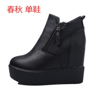 BOMINA女松糕厚底皮鞋超高跟(>8厘米)靴子大码女鞋333441码42