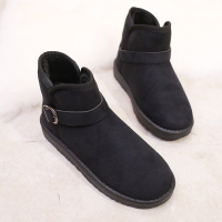 BOMINA冬季防滑保暖短筒雪地靴女靴子学生平底女雪地棉鞋韩版短筒加厚