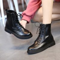 BOMINA女2021新款秋冬女英伦风复古韩版百搭原宿潮靴子