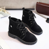 BOMINA女新款英伦春秋网红猫咪鞋学生韩版靴子百搭女平底单靴