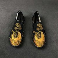 BOMINA春男士黑色帆布鞋老北京布鞋懒人百搭小白鞋女低帮花布鞋西山布鞋