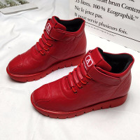 BOMINA断码清仓特价专柜品牌尾货高帮学院风运动靴子鞋女平底厚底加绒休闲短靴女