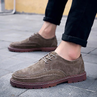 BOMINA原创布洛克小皮鞋男士商务休闲鞋百搭真皮工装马丁鞋男鞋子英伦风复古