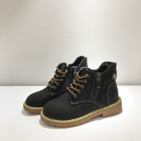 BOMINA网红女2021年秋季新款英伦chic学生百搭复古厚底及踝子潮