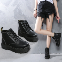 BOMINAins女2021新款英伦风棉鞋学生百搭靴子女春秋单靴