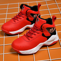 男孩鞋男秋秋季新款男鞋中大童皮面防水篮球潮鞋学生青少年运动鞋