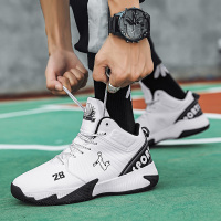 秋秋季男鞋皮面防水篮球潮鞋子毒液战靴防滑减震学生青少年运动鞋