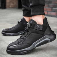 46码秋季高帮板鞋男45英伦韩版休闲鞋子大码47皮鞋保暖超纤鞋48