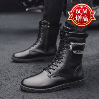 秋冬季马丁靴黑色潮流韩版男士皮靴中帮工装鞋短靴高帮男靴子