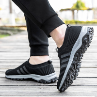 安全老人鞋轻便中老年休闲健步鞋防滑老年鞋软底舒适夏季爸爸鞋男