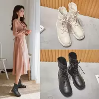 靴子女2021年秋冬新款时尚短靴百搭休闲女鞋ins潮酷性感马丁靴女