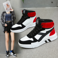 女鞋2021新款秋季高帮休闲板鞋女增高冬季女鞋运动跑步鞋子女潮鞋