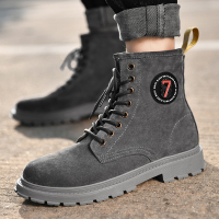 马丁靴男高帮英伦风45特大码百搭男士秋冬季短靴加绒保暖真皮棉靴