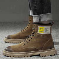特大码45马丁靴秋冬季加绒保暖棉鞋46大号高帮47工装靴户外雪地靴