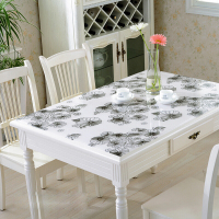 茶几布软玻璃桌布彩色pvc水晶板餐桌垫桌面印花防水防油台布桌布垫透明桌布