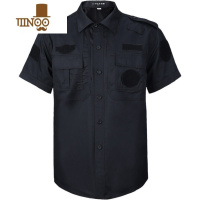 YANXU保安工作服夏天 薄款衬衣保安制服夏装 短袖 透气衣服保安服上衣