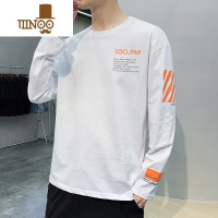 YANXU秋季时尚潮牌百搭休闲长袖T恤男韩版流行舒适帅气打底上衣衫