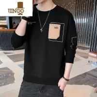 YANXU男士长袖t恤潮流宽松潮牌ins小衫2023年新款体恤上衣服卫衣