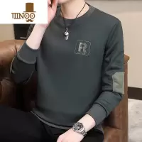 YANXU卫衣男款2023春季新款衣服圆领潮牌男装长袖t恤秋衣薄款上衣