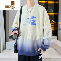 YANXU青少年卫衣男孩初中高中学生长袖t恤帅气大童男装圆领上衣