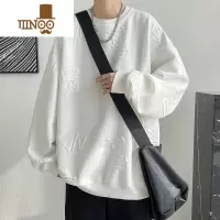 YANXU欧美高街男潮牌卫衣2023款内搭打底衫感复古长袖T恤外套