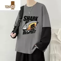 YANXU青少年男生长袖t恤男高中初中学生上衣服薄款