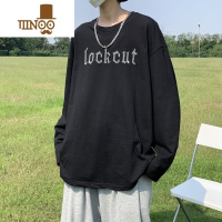 YANXU长袖t恤男内搭新款潮牌宽松高街ins潮流百搭烫钻卫衣潮