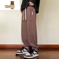 YANXU宽松束脚休闲长裤子男生2023新款运动oversize卫裤