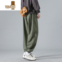 YANXU束脚工装裤男款夏季长裤秋季薄款宽松休闲裤大码男生运动裤子