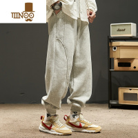 YANXU卫裤男款美式潮牌束脚运动裤男宽松休闲裤男生裤子秋季工装裤