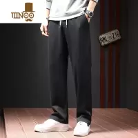 YANXU运动裤男灰色夏季休闲裤男士潮流卫裤男生裤子高街直筒裤男款长裤