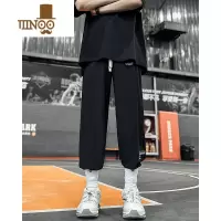 YANXU美式扎袜篮球卫裤男夏季薄款大码宽松束脚训练运动裤休闲冰丝裤子
