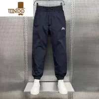 YANXU夏季薄款休闲裤男款裤子工装冰丝裤宽松束脚哈伦裤运动裤黑色百搭