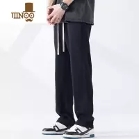 YANXUWP美式高街卫裤男生潮牌休闲垂感直筒宽松运动阔腿裤子春季款
