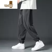 YANXU灯芯绒男裤秋季运动裤子男生束脚潮牌款卫裤宽松男士休闲长裤